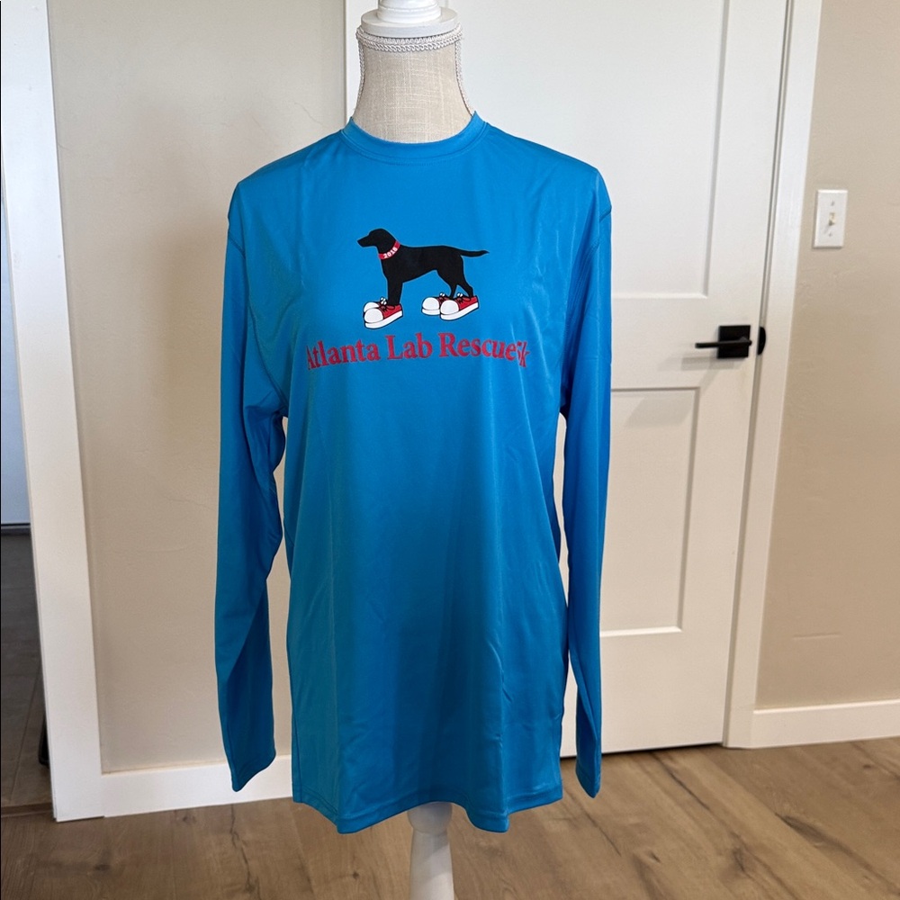 ATLANTA LAB RESUCE “2018” LONG SLEEVE BLUE SHIRT - NWOT
